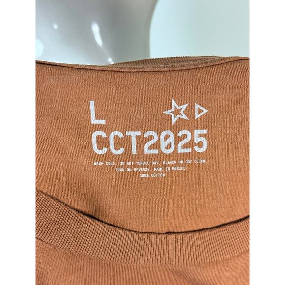 Beyoncé Cowboy Carter Face Brown / Orange Tour T-shirt NWOT - Picture 2 of 9